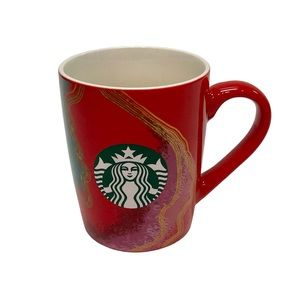 Starbucks Red Green Gold Multicolor 2021 Coffee Tea Cup 10 Oz. Cup